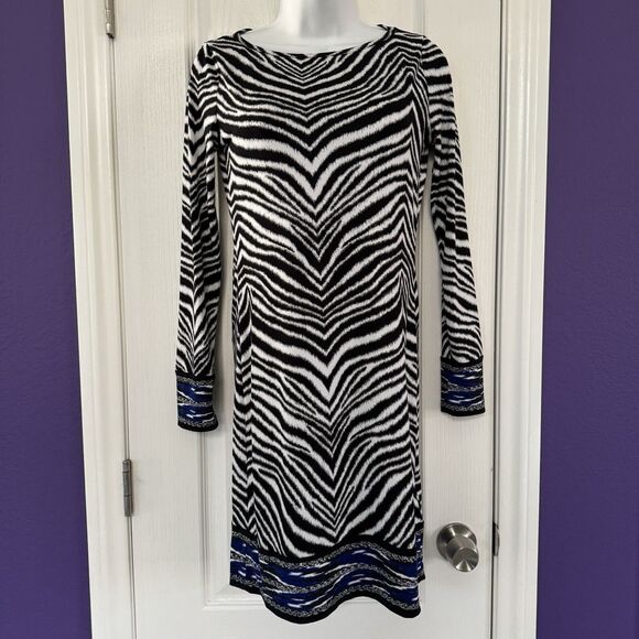 Michael Kors Dresses & Skirts - MICHAEL KORS Zebra Animal Print Pullover Dress Size Small NWOT